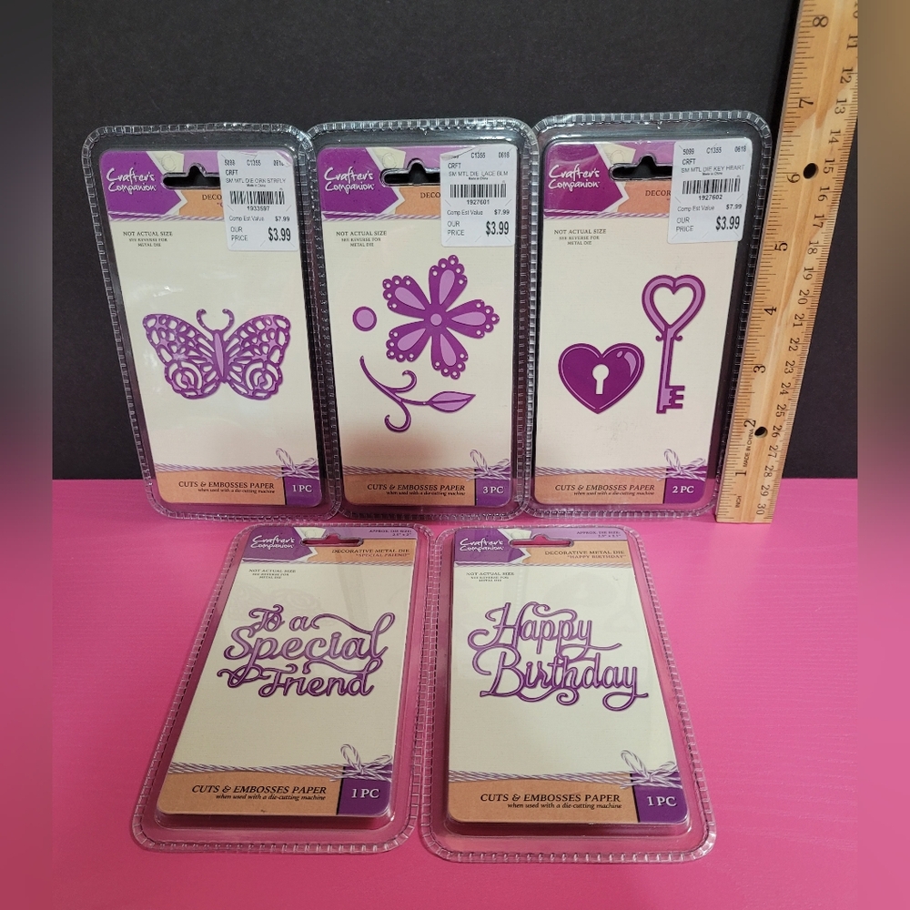 Crafter's Companion Gemini Dies. Set Of 5. (0097)